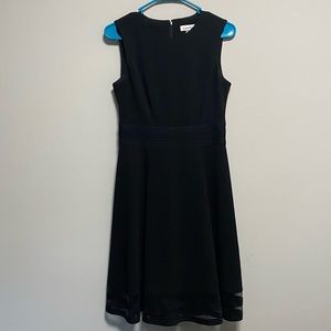 Calvin Klein Fit and Flare Black Dress